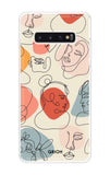 Abstract Faces Samsung Galaxy S10 Plus Back Cover