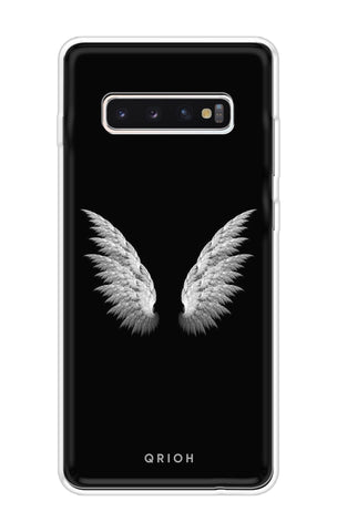 White Angel Wings Samsung Galaxy S10 Plus Back Cover