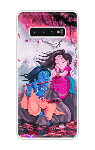 Radha Krishna Art Samsung Galaxy S10 Plus Back Cover