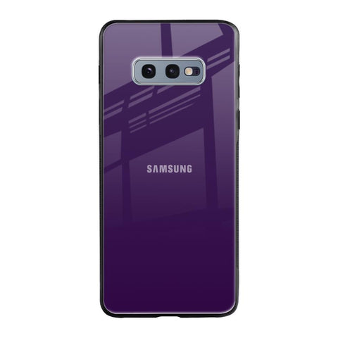 Dark Purple Samsung Galaxy S10E Glass Back Cover Online