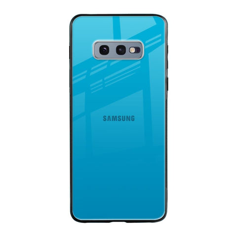 Blue Aqua Samsung Galaxy S10E Glass Back Cover Online