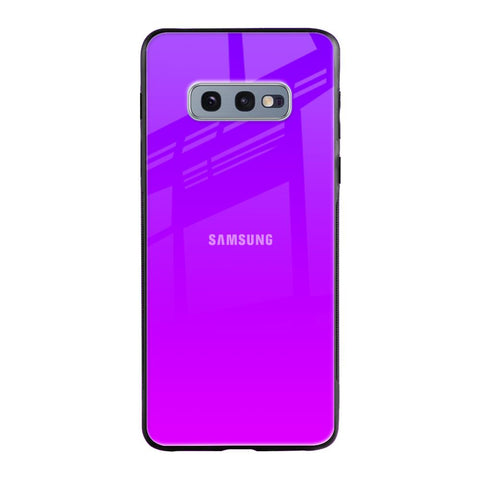 Purple Pink Samsung Galaxy S10E Glass Back Cover Online