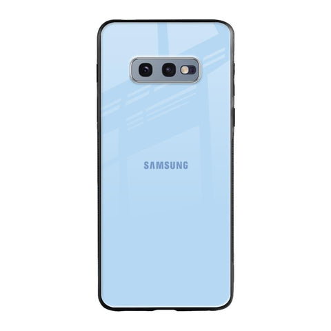 Pastel Sky Blue Samsung Galaxy S10E Glass Back Cover Online