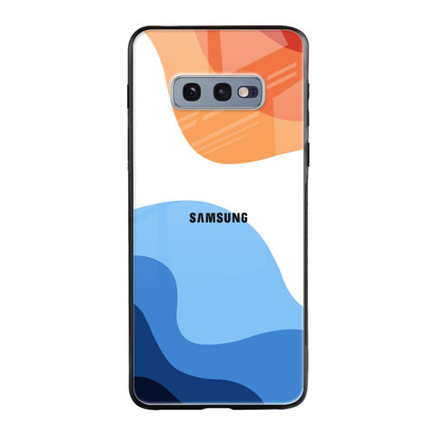Wavy Color Pattern Samsung Galaxy S10E Glass Back Cover Online