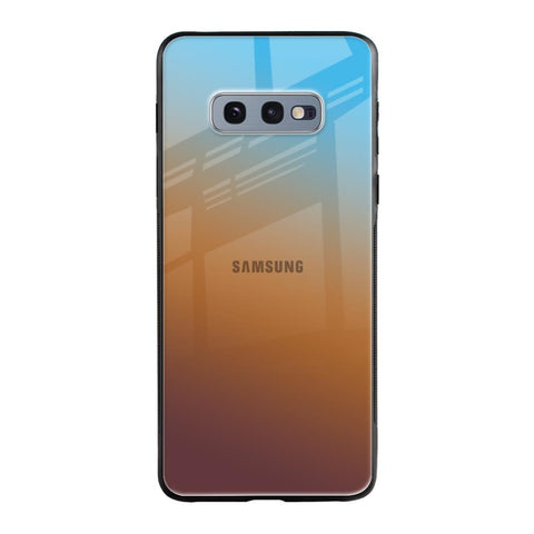 Rich Brown Samsung Galaxy S10E Glass Back Cover Online