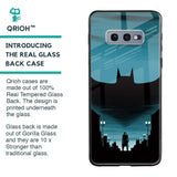 Cyan Bat Glass Case for Samsung Galaxy S10E