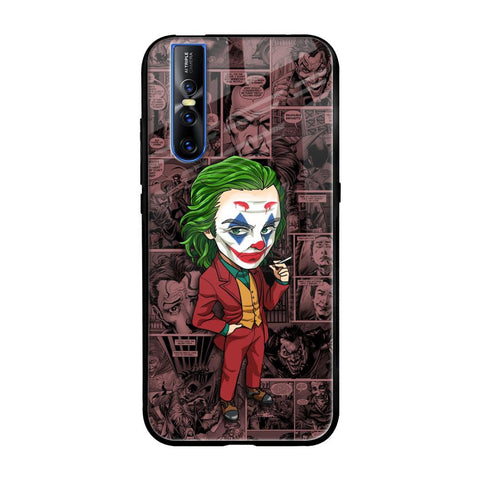 Joker Cartoon Vivo V15 Pro Glass Back Cover Online