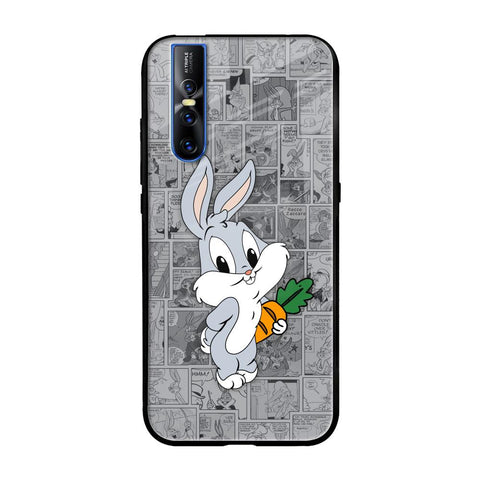 Cute Baby Bunny Vivo V15 Pro Glass Back Cover Online