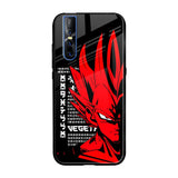 Red Vegeta Vivo V15 Pro Glass Back Cover Online