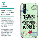 Travel Stamps Glass Case for Vivo V15 Pro