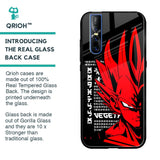 Red Vegeta Glass Case for Vivo V15 Pro