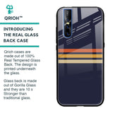 Tricolor Stripes Glass Case For Vivo V15 Pro