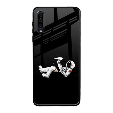 Space Traveller Samsung Galaxy A50 Glass Back Cover Online