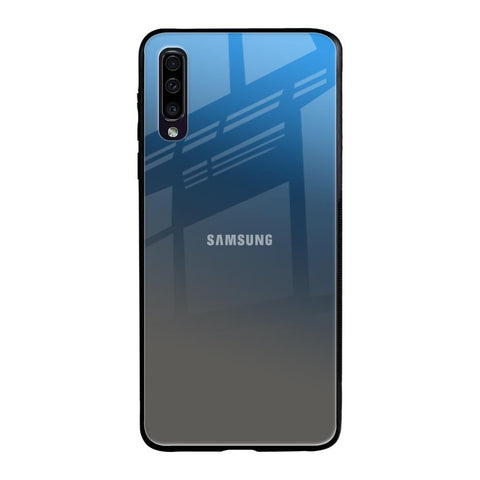 Blue Grey Ombre Samsung Galaxy A50 Glass Back Cover Online