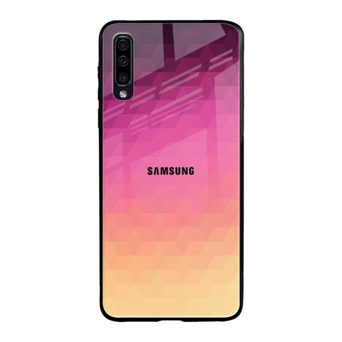 Geometric Pink Diamond Samsung Galaxy A50 Glass Back Cover Online