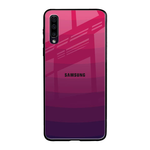 Wavy Pink Pattern Samsung Galaxy A50 Glass Back Cover Online