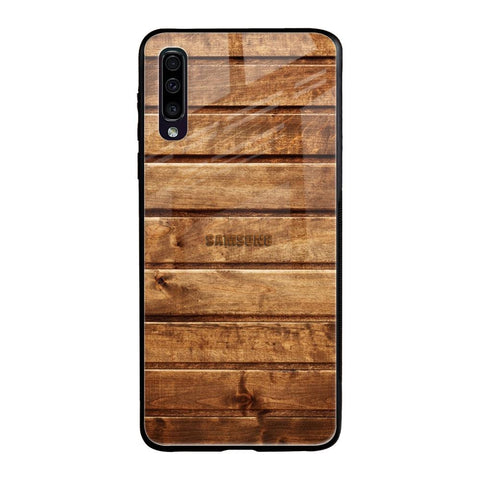 Wooden Planks Samsung Galaxy A50 Glass Back Cover Online