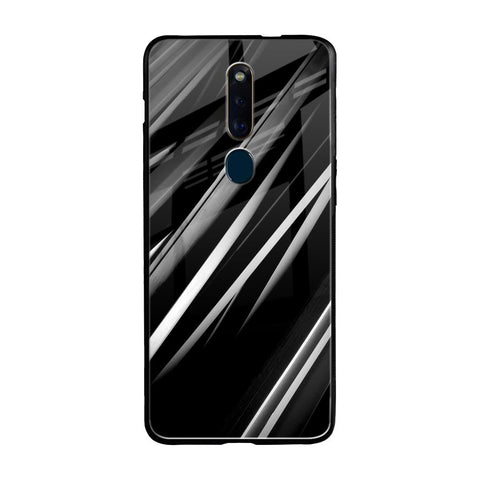 Black & Grey Gradient Oppo F11 Pro Glass Cases & Covers Online