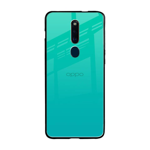 Cuba Blue Oppo F11 Pro Glass Back Cover Online