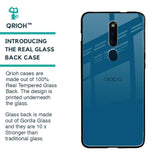 Cobalt Blue Glass Case for Oppo F11 Pro