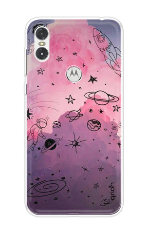 Space Doodles Art Motorola One Back Cover