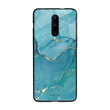 Blue Golden Glitter OnePlus 7 Pro Glass Back Cover Online