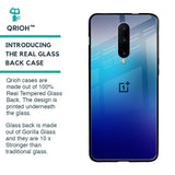 Blue Rhombus Pattern Glass Case for OnePlus 7 Pro