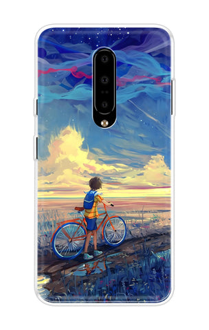 Riding Bicycle to Dreamland OnePlus 7 Pro Back Cover