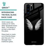 White Angel Wings Glass Case for Huawei P30 Pro