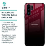 Wine Red Glass Case For Huawei P30 Pro