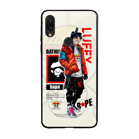 Bape Luffy Xiaomi Redmi Note 7 Pro Glass Back Cover Online