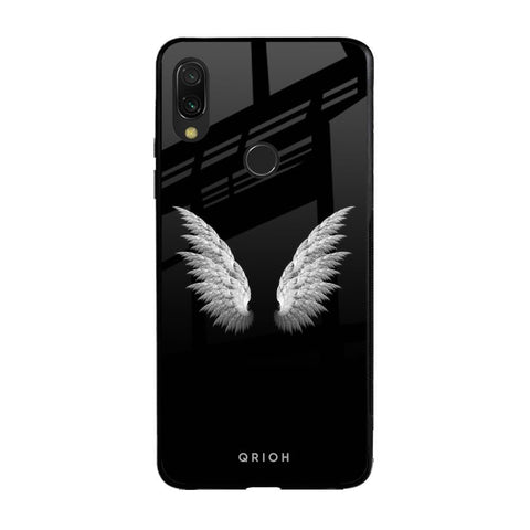 White Angel Wings Xiaomi Redmi Note 7 Pro Glass Back Cover Online