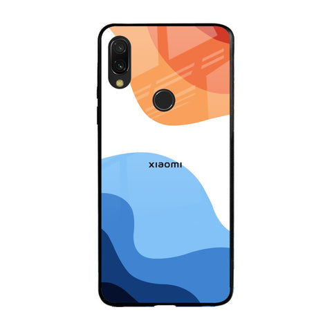 Wavy Color Pattern Xiaomi Redmi Note 7 Pro Glass Back Cover Online