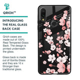 Black Cherry Blossom Glass Case for Xiaomi Redmi Note 7 Pro