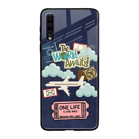 Tour The World Samsung Galaxy A70 Glass Back Cover Online