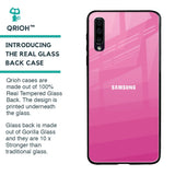 Pink Ribbon Caddy Glass Case for Samsung Galaxy A70