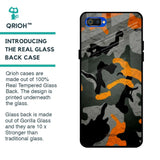 Camouflage Orange Glass Case For Realme C2