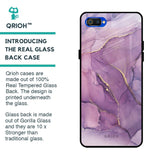 Purple Gold Marble Glass Case for Realme C2