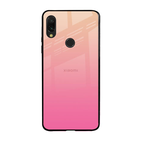 Pastel Pink Gradient Xiaomi Redmi Note 7S Glass Back Cover Online