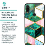 Seamless Green Marble Glass Case for Xiaomi Redmi Note 7S