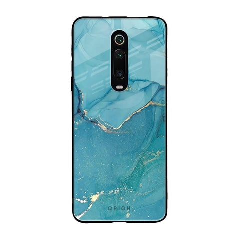 Blue Golden Glitter Xiaomi Redmi K20 Glass Back Cover Online