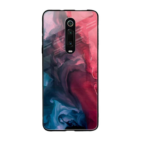 Blue & Red Smoke Xiaomi Redmi K20 Glass Back Cover Online