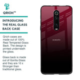 Wine Red Glass Case For Xiaomi Redmi K20