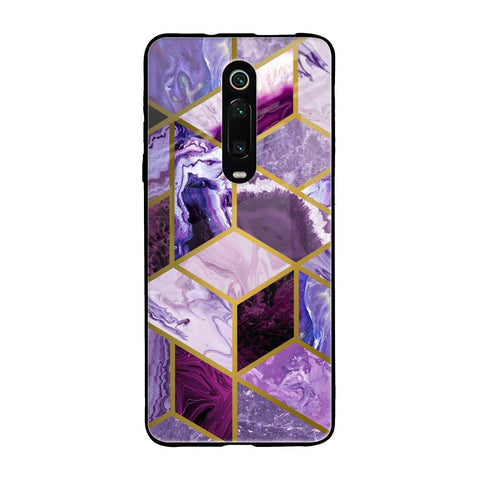 Purple Rhombus Marble Xiaomi Redmi K20 Pro Glass Back Cover Online