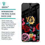 Floral Decorative Glass Case For Xiaomi Redmi K20 Pro