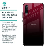 Wine Red Glass Case For Xiaomi Mi A3