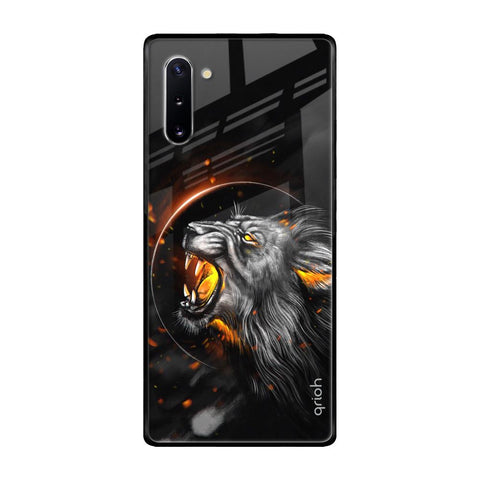 Aggressive Lion Samsung Galaxy Note 10 Glass Back Cover Online