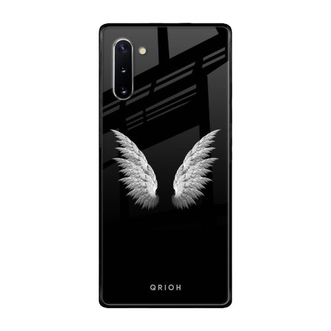 White Angel Wings Samsung Galaxy Note 10 Glass Back Cover Online
