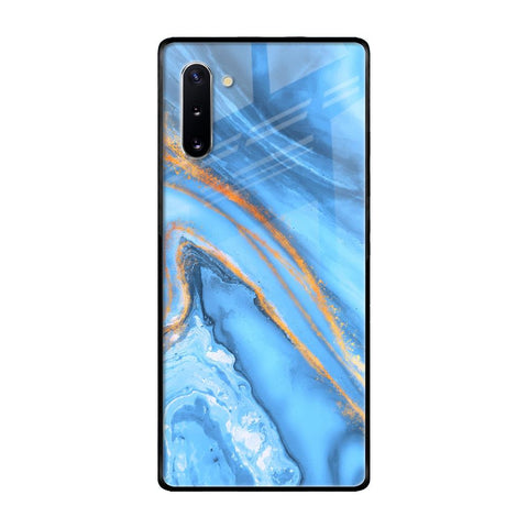 Vibrant Blue Marble Samsung Galaxy Note 10 Glass Back Cover Online