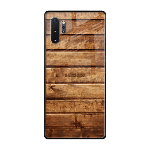 Wooden Planks Samsung Galaxy Note 10 Plus Glass Back Cover Online